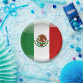 Assiettes En Carton Mexico glossy flag (Fête)