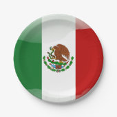 Assiettes En Carton Mexico glossy flag (Devant)
