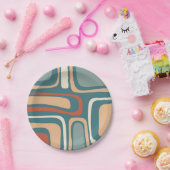 Assiettes En Carton Mi-siècle Moderne Abstrait Palm Springs (Fête)