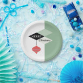 Assiettes En Carton Mi-Siècle Moderne Retro Chic Holiday (Fête)