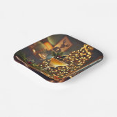 Assiettes En Carton Mi-Siècle Noël Joyeux & Cocktail lumineux (Angulaire)