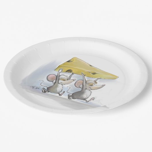 Assiettes En Carton Mic & Mac En Plaque De Papier Au Fromage (Angle)