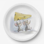 Assiettes En Carton Mic & Mac En Plaque De Papier Au Fromage (Devant)