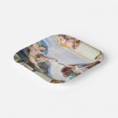 Assiettes En Carton Michelangelo - Création d'Adam, Chapelle Sixtine (Angulaire)