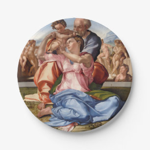 Assiettes En Carton Michelangelo-Doni Tondo