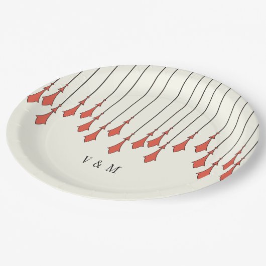 Assiettes En Carton Midnight Autumn Wedding (Angle)