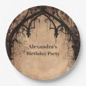 Assiettes En Carton Midnight Gothic Cathedral Birthday (Devant)