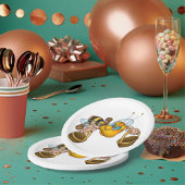 Assiettes En Carton Miel abeille avec paniers Amusants Animation Bee