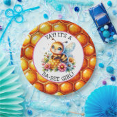 Assiettes En Carton Miel abeille thème Baby shower de fille (Fête)