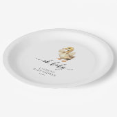 Assiettes En Carton Mignal Genre Neutre Oh Baby Duck Baby shower (Angle)