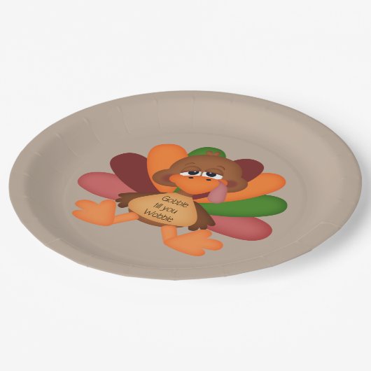 Assiettes En Carton mignon gobelet jusqu'à ce que vous tourbillonniez  (Angle)