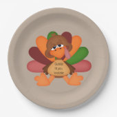 Assiettes En Carton mignon gobelet jusqu'à ce que vous tourbillonniez  (Devant)