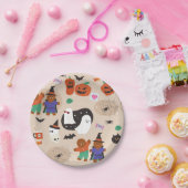 Assiettes En Carton mignon halloween homme en pain d'épice vampire (Fête)