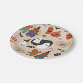 Assiettes En Carton mignon halloween homme en pain d'épice vampire (Angle)