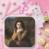 Assiettes En Carton Mignon Innocence d'une adolescente, Bouguereau (Fête)