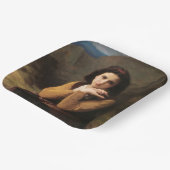 Assiettes En Carton Mignon Innocence d'une adolescente, Bouguereau (Angulaire)