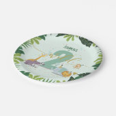 Assiettes En Carton Mignon Jungle Safari Animaux Deux Anniversaires Sa (Angle)