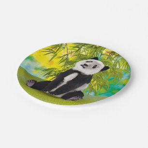 Assiettes En Carton Mignon Ours Panda Kawaii Amoureux des Animaux Cade