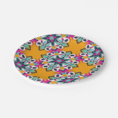 Assiettes En Carton Mignonne couleur turque transparente (Angle)