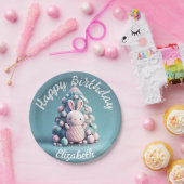 Assiettes En Carton Mignonne, drôle, lapin, style kawaii (Fête)