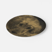 Assiettes En Carton Mignonne Golden Retriever Dog Pose (Angle)