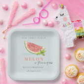 Assiettes En Carton Mignonne Notre Petit Melon Bleu N'Importe Quel Âge (Fête)