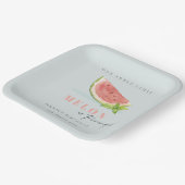 Assiettes En Carton Mignonne Notre Petit Melon Bleu N'Importe Quel Âge (Angulaire)