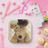 Assiettes En Carton Mignonne Ours Brown Sur Pois (Fête)