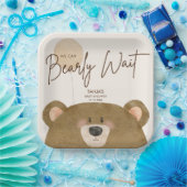 Assiettes En Carton Mignonne Ours Nous Pouvons Attendre Baby shower Se (Fête)