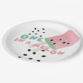 Assiettes En Carton Mignonne pastèque transformée en un Melon    (Angle)