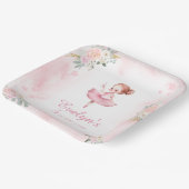 Assiettes En Carton Mignonne petite ballerine anniversaire fille plaqu (Angulaire)