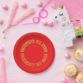 Assiettes En Carton Mignonne Rouge Vert Noël Naughty ou Nice (Fête)