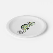 Assiettes En Carton Mignonne vert & jaune SEAHORSE - Faune - fête (Angle)