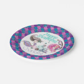 Assiettes En Carton Mignonnes Parties scintillant avec nom personnalis (Angle)