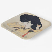 Assiettes En Carton Miindo (Portrait d'une beauté) 미 인 도'oeuvre d'art (Angulaire)