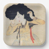 Assiettes En Carton Miindo (Portrait d'une beauté) 미 인 도'oeuvre d'art (Recto)