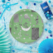 Assiettes En Carton Mikitiez serpent serpent magie sorcière (Fête)