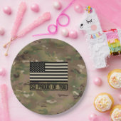 Assiettes En Carton Militaire - si fier de vous (Fête)