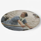 Assiettes En Carton Milk Maid sur un bateau à rames (par Albert Edelfe (Angle)