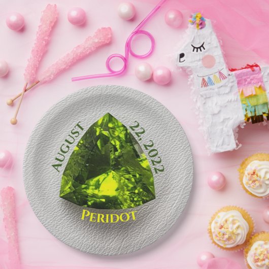 Assiettes En Carton Mille milliards de Peridot (Fête)