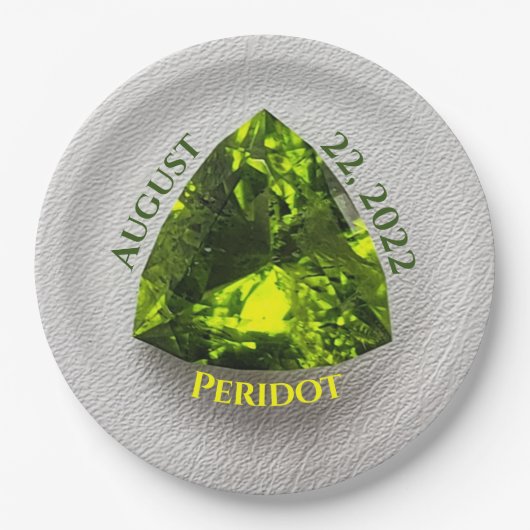 Assiettes En Carton Mille milliards de Peridot (Devant)