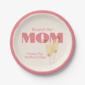 Assiettes En Carton Mimosas mures Fête des mères (Devant)