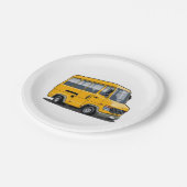 Assiettes En Carton Mini bus caricature (Angle)