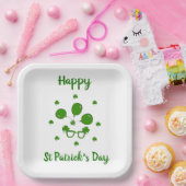 Assiettes En Carton Mini Mignonne Bonne St Patrick Joyeuse Journée (Fête)