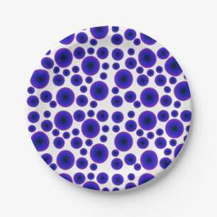 Assiettes En Carton Minimalisme brillant violet Abstrait