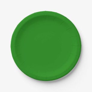 Assiettes En Carton Minimaliste Professional Solid India couleur verte