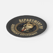 Assiettes En Carton Ministère De L'Efficacité Gouvernementale Chien De (Angle)