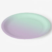 Assiettes En Carton Mint Esthétique Pastel Et Ombre Gradient Lilac (Angle)