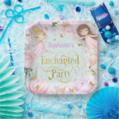 Assiettes En Carton Mint, Garden fairy fête enchantée anniversaire (Fête)