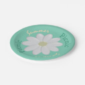 Assiettes En Carton Mint Green Daisy Summer Pique-nique Plaques de pap (Angle)